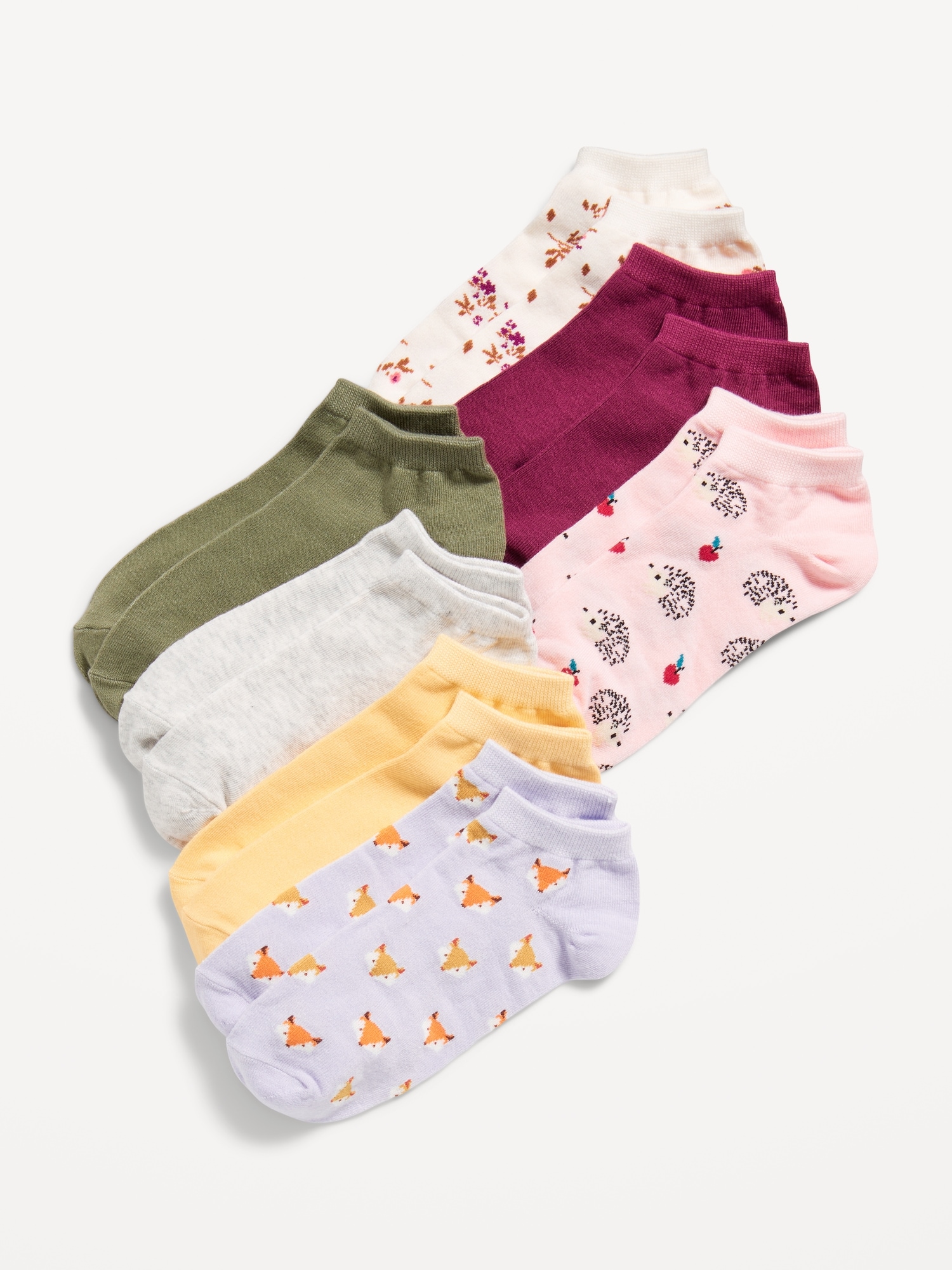 Ankle Socks 7-Pack for Girls