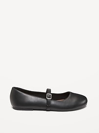 View large product image 3 of 4. Faux-Leather Ballet Flats for Girls