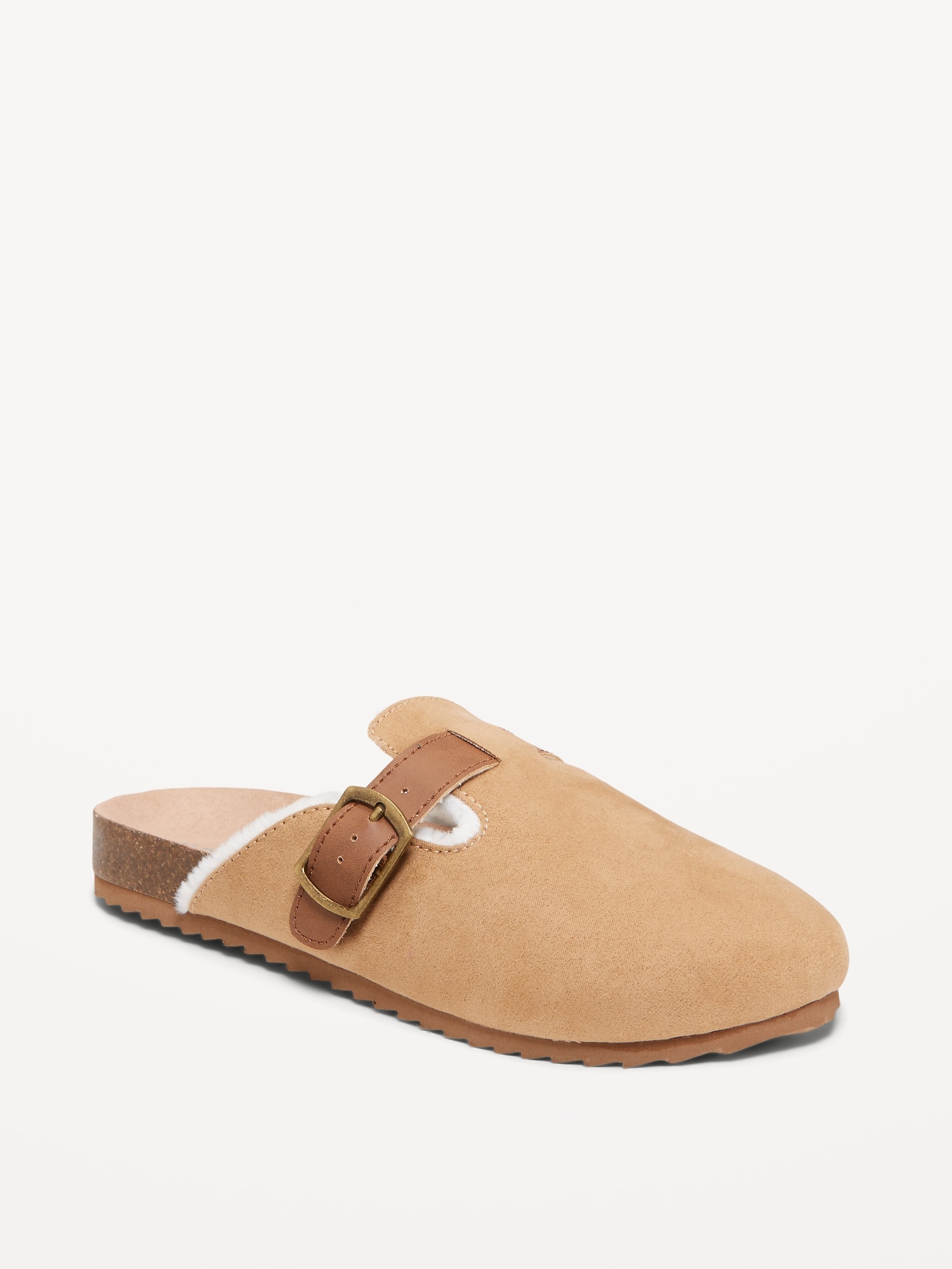 Faux-Suede Buckled Clog Shoes for Girls