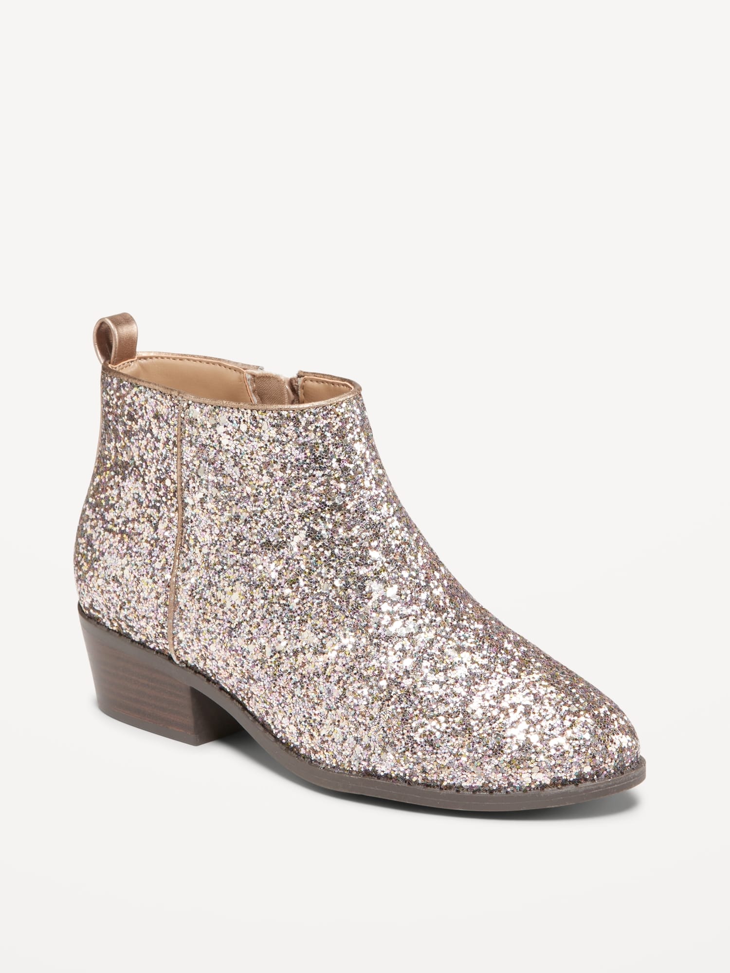 Glitter Ankle Booties for Girls