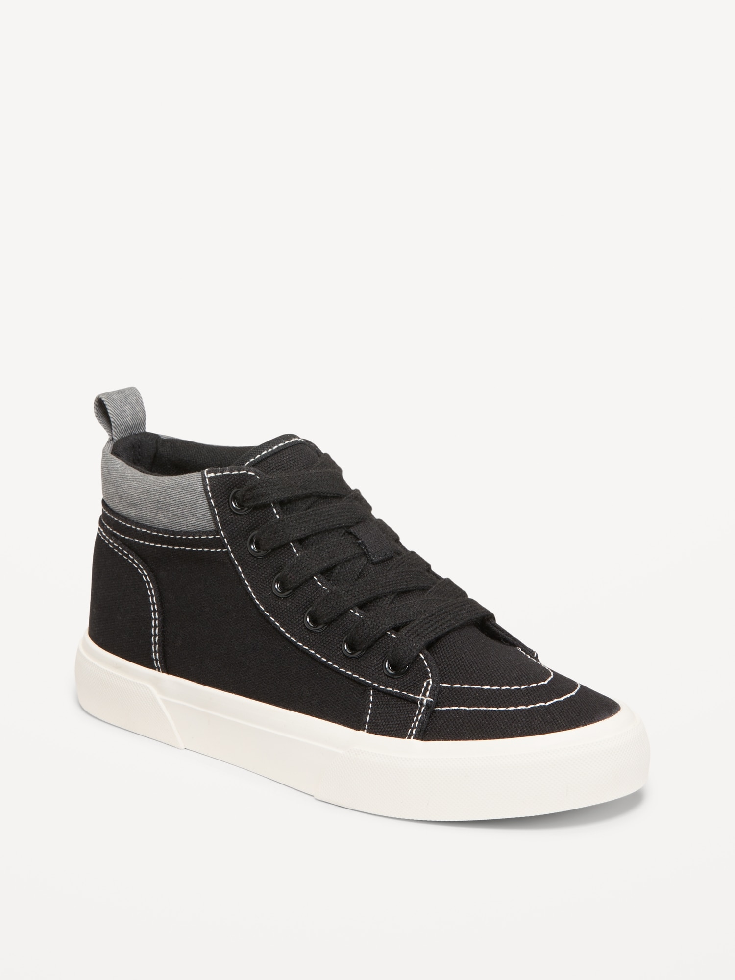 High-Top Canvas Sneakers for Boys