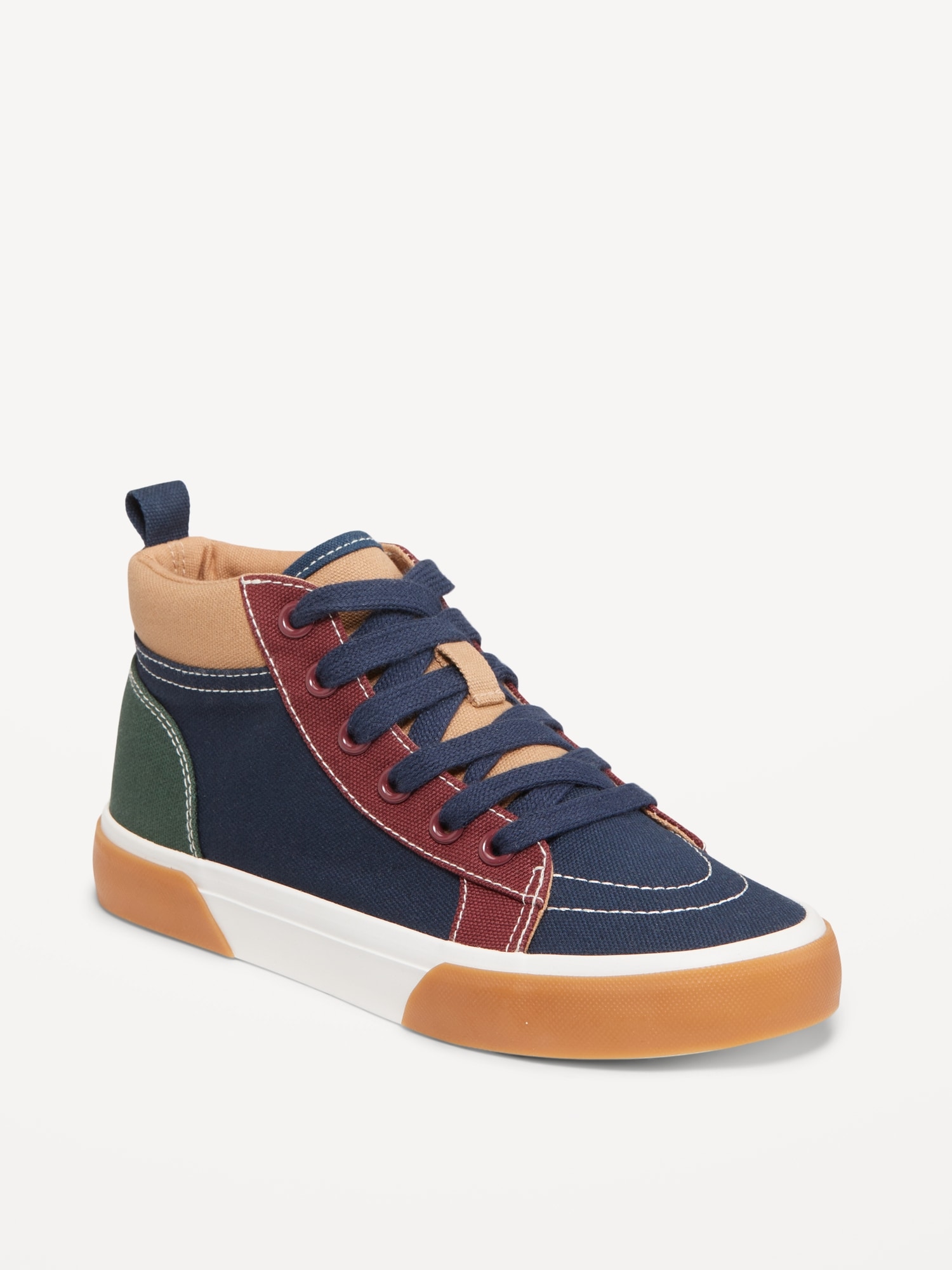 High-Top Canvas Sneakers for Boys