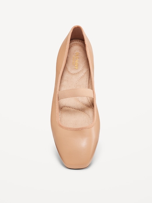 Image number 2 showing, Mary Jane Square-Toe Ballet Flats