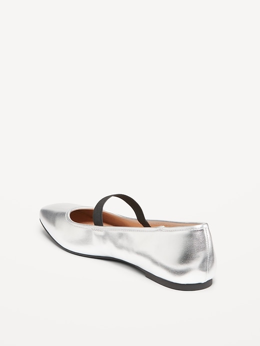 Image number 4 showing, Mary Jane Square-Toe Ballet Flats