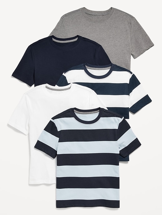 View large product image 1 of 2. Softest  Crew-Neck T-Shirt 5-Pack for Boys
