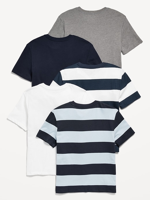 View large product image 2 of 2. Softest  Crew-Neck T-Shirt 5-Pack for Boys