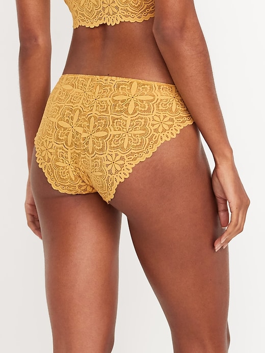 Image number 2 showing, Mid-Rise Lace Bikini Underwear