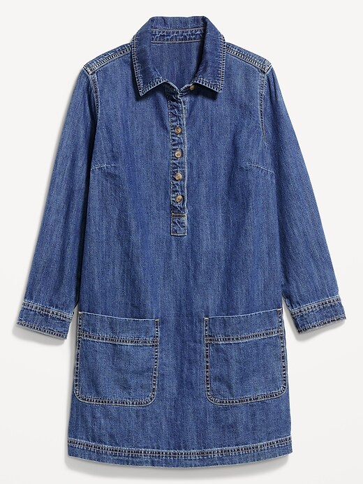 Jean Popover Shirt Dress | Old Navy