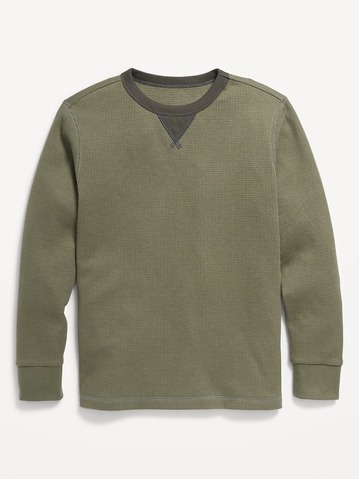 View large product image 1 of 2. Long-Sleeve Thermal-Knit T-Shirt for Boys