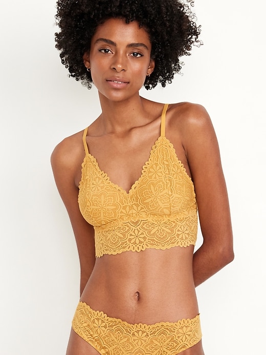 Lace bralette longline online