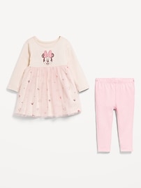 View large product image 3 of 3. Disney© Minnie Mouse Dress and Leggings Set for Baby