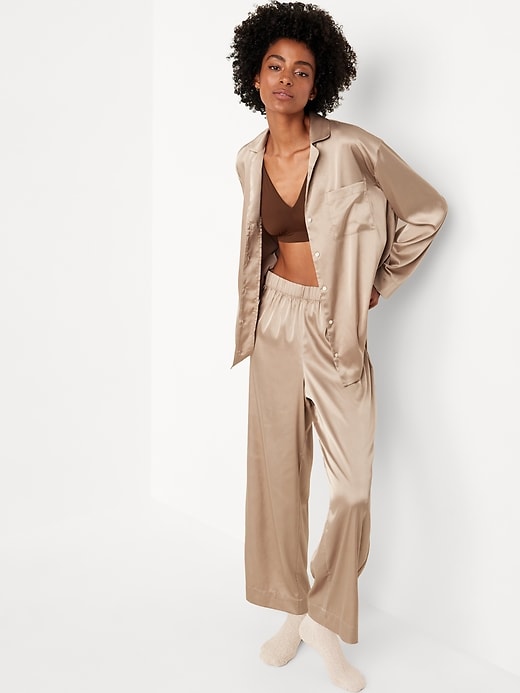 Image number 3 showing, Satin Pajama Pant Set