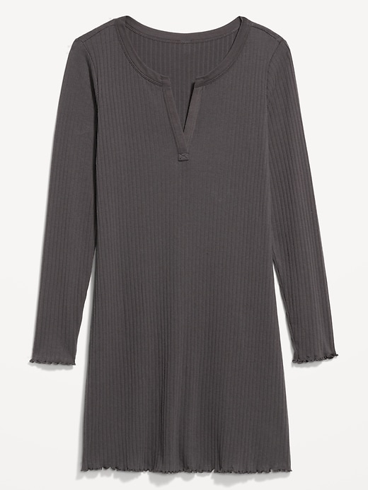 Image number 4 showing, Long-Sleeve Pointelle Nightgown