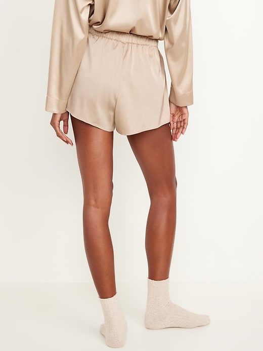 Image number 2 showing, Satin Pajama Shorts