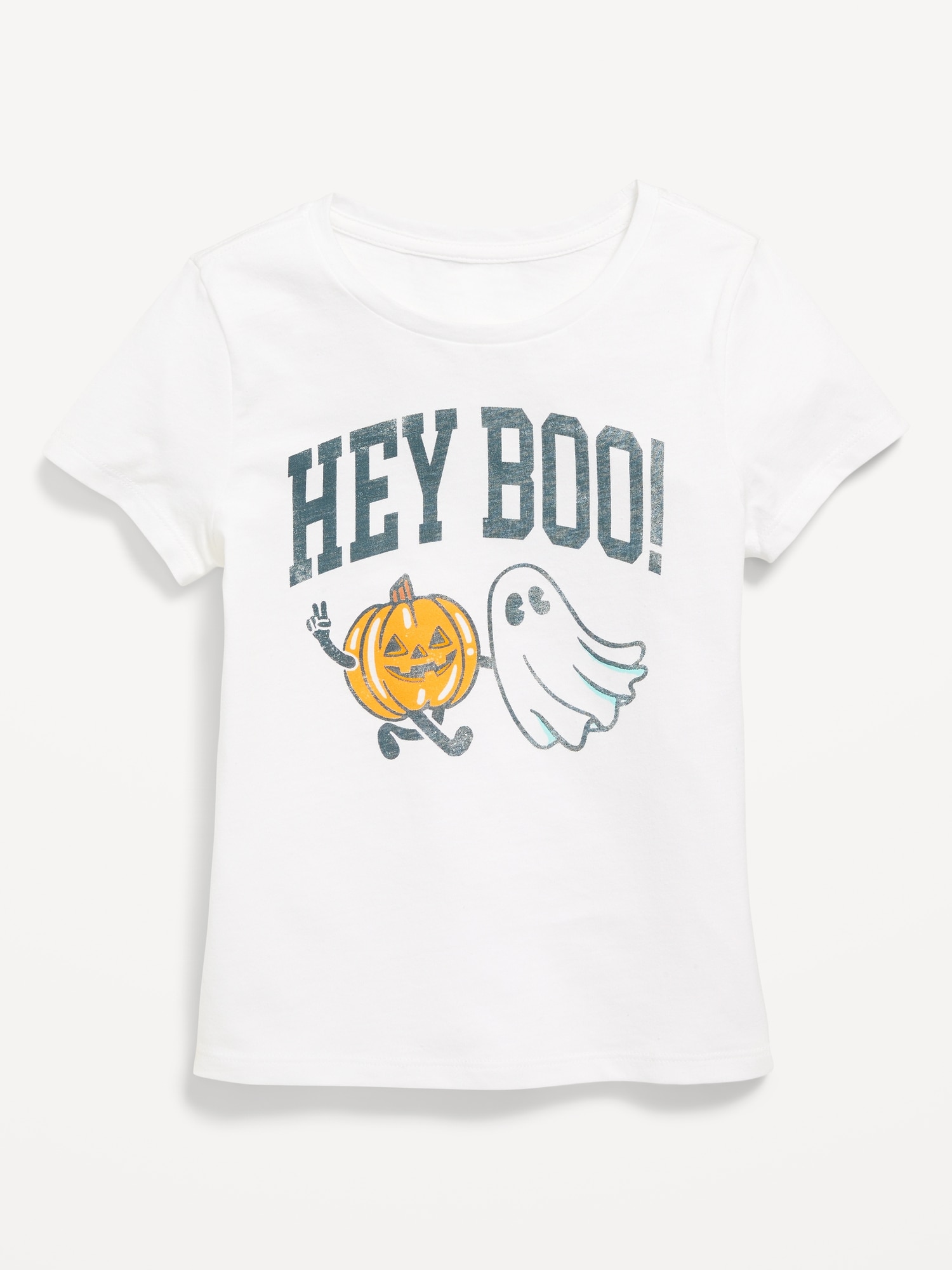 Short-Sleeve Graphic T-Shirt for Girls - White