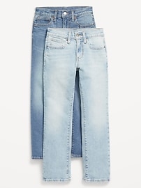 Image number 1 showing, Straight-Leg Built-In Flex Jeans 2-Pack for Boys