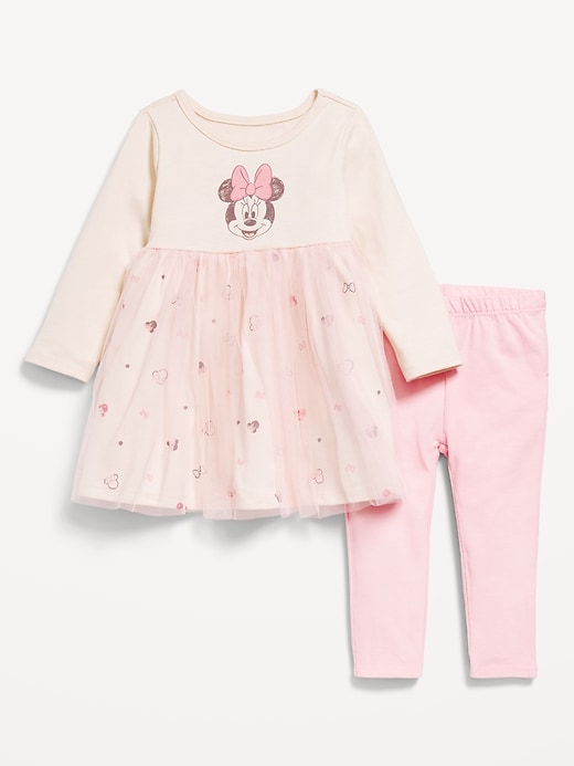 View large product image 1 of 3. Disney© Minnie Mouse Dress and Leggings Set for Baby