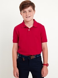 Image number 1 showing, School Uniform Pique Polo Shirt for Boys