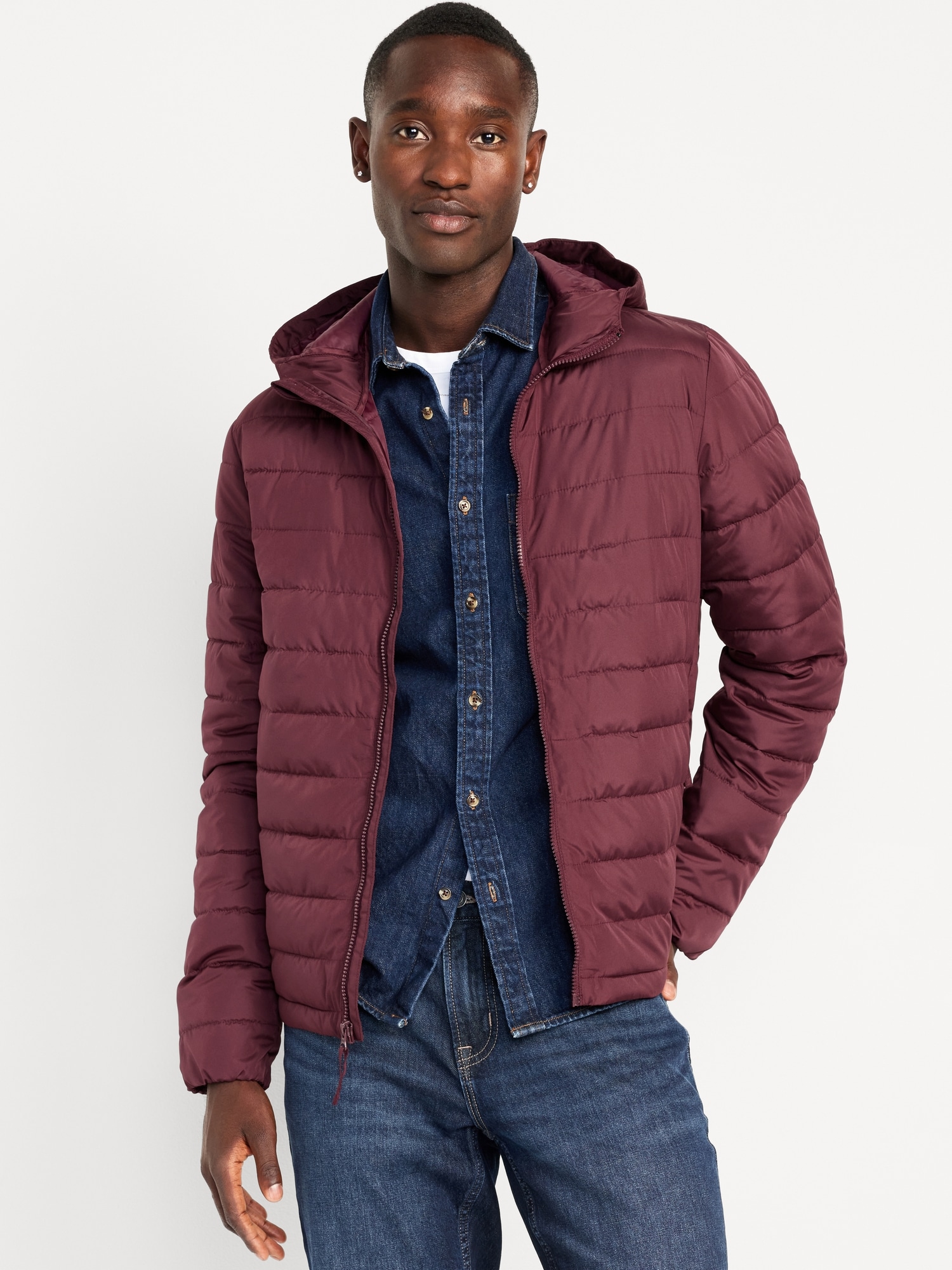 Water-Resistant Narrow-Channel Puffer Jacket