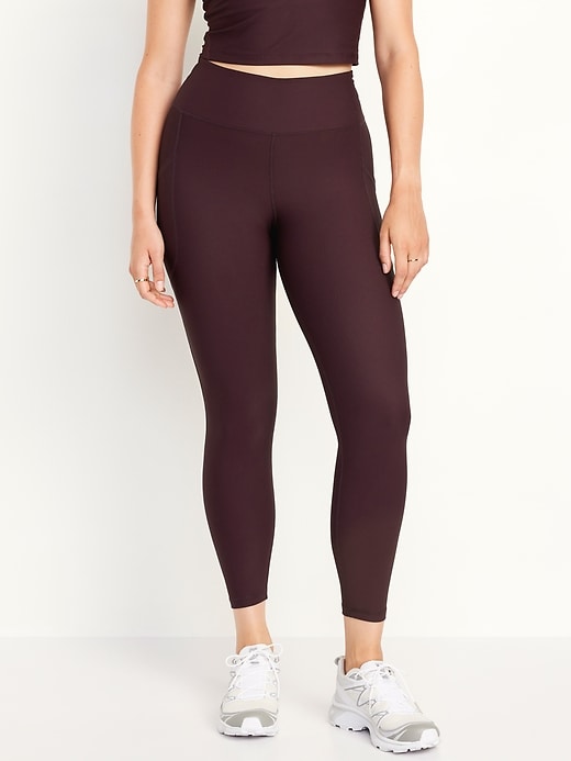 Image number 4 showing, High-Waisted PowerSoft Ribbed Leggings