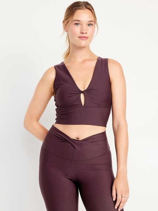 Image number 5 showing, Light Support PowerSoft Twist Longline Sports Bra