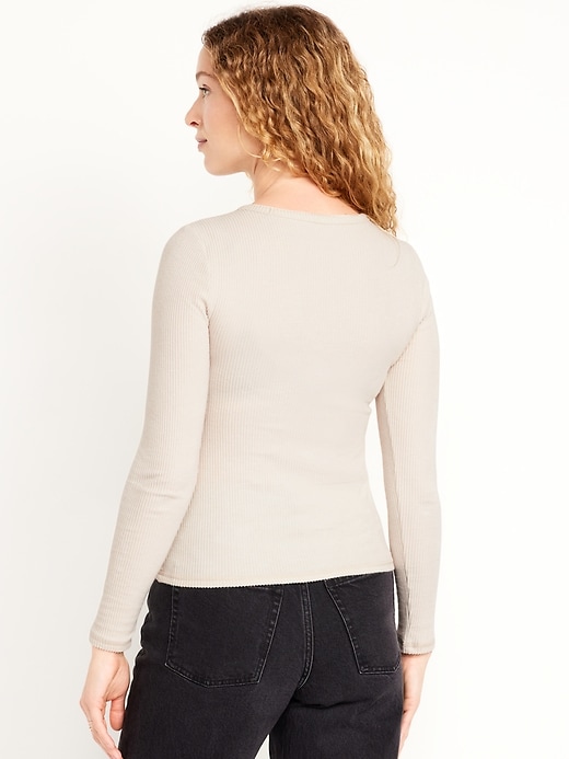 Image number 2 showing, Slim Plush-Knit T-Shirt