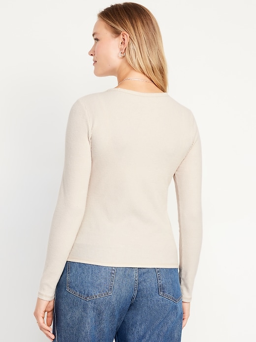 Image number 6 showing, Slim Plush-Knit T-Shirt