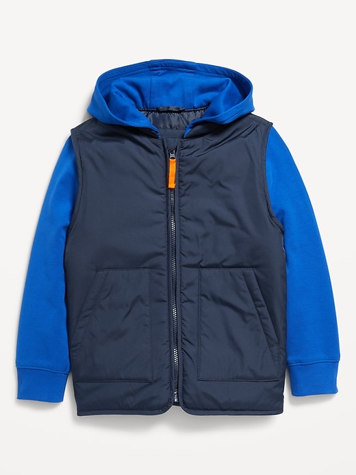 View large product image 2 of 3. Hybrid Puffer Jacket for Boys