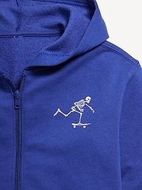 View large product image 4 of 4. Graphic Zip-Front Hoodie for Boys