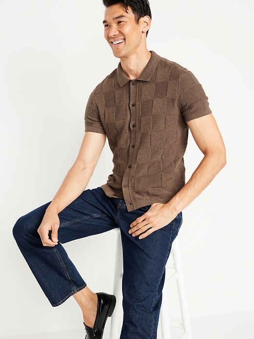 Image number 3 showing, Textured Button-Down Sweater