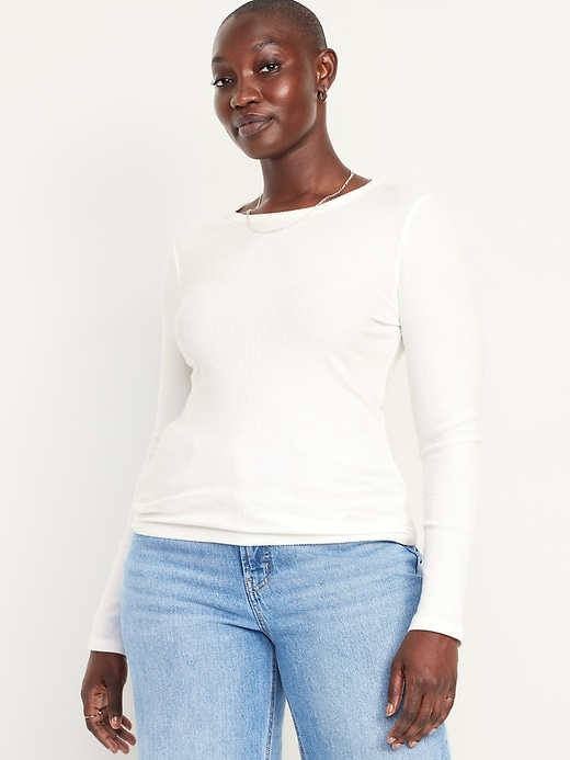 Image number 5 showing, Slim Plush-Knit T-Shirt