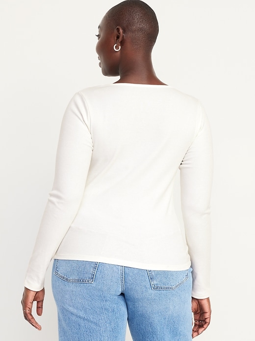 Image number 6 showing, Twist-Front Ribbed Top