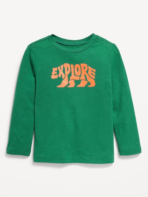 View large product image 1 of 1. Long-Sleeve Graphic T-Shirt for Toddler Boys