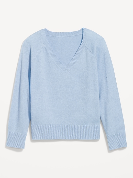 Image number 4 showing, SoSoft Loose V-Neck Sweater