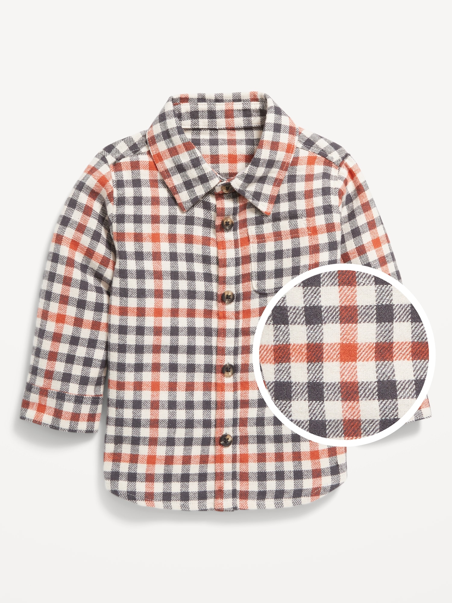 Soft-Brushed Flannel Pocket Shirt for Baby