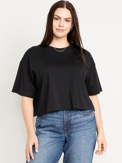 Image number 5 showing, Vintage Oversized Crop T-Shirt