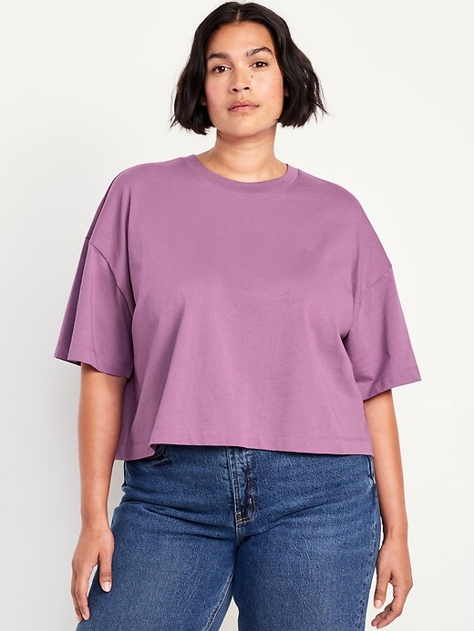 Image number 7 showing, Vintage Oversized Crop T-Shirt