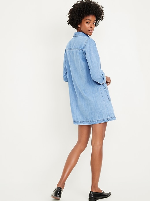 Image number 2 showing, Jean Popover Shirt Dress