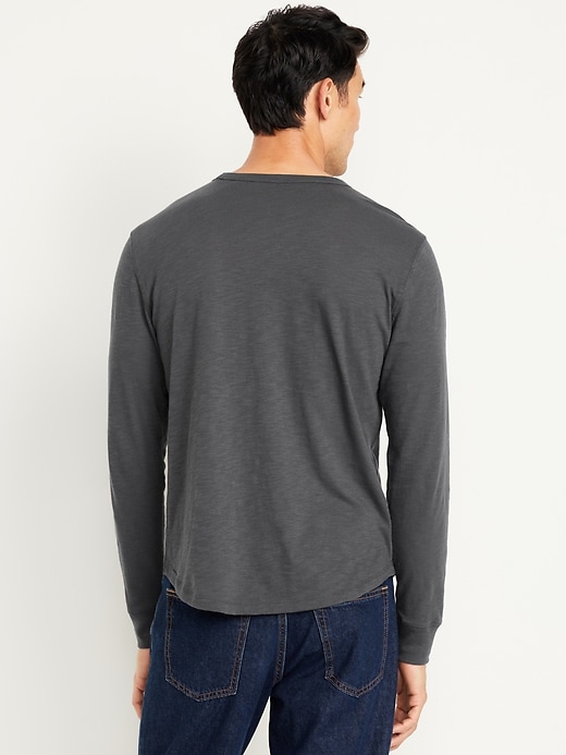 Image number 8 showing, Curved-Hem Slub-Knit T-Shirt