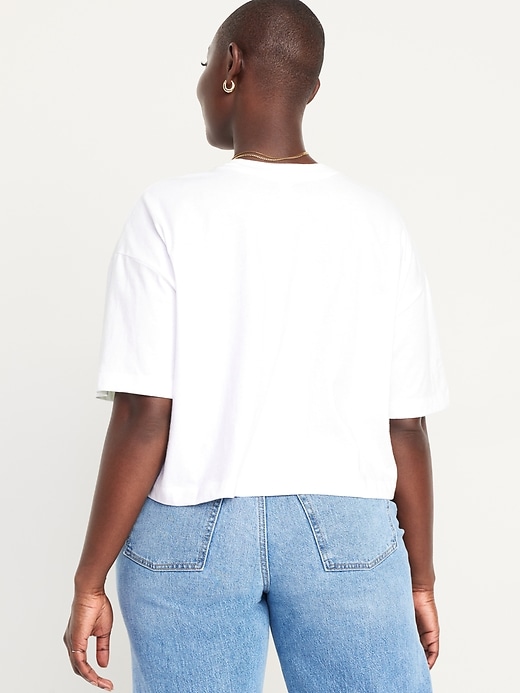 Image number 6 showing, Vintage Oversized Crop T-Shirt