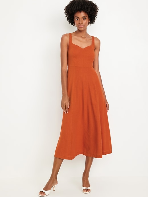 Image number 1 showing, Fit & Flare Sleeveless Midi Dress
