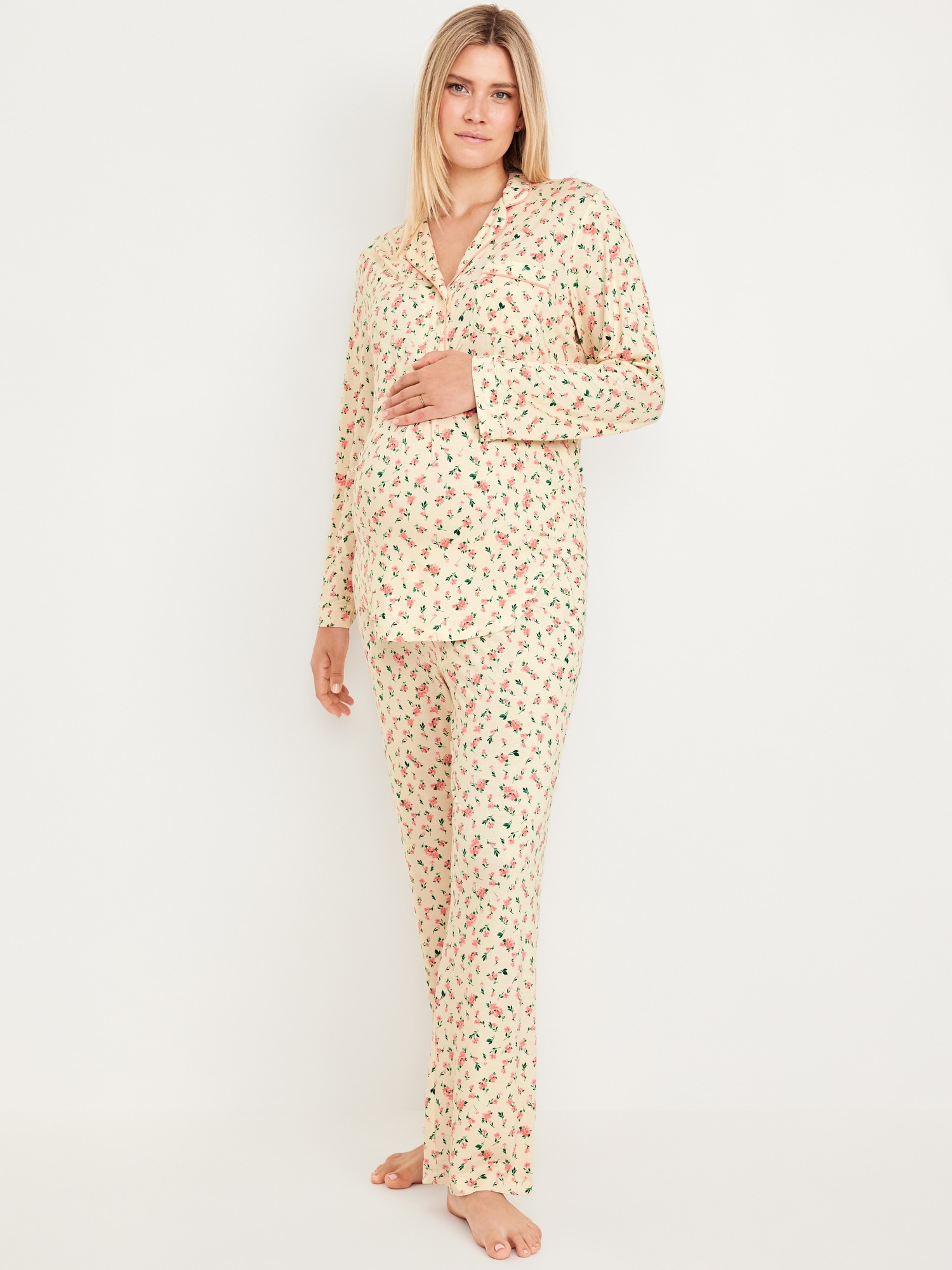 Maternity Knit Pajama Set