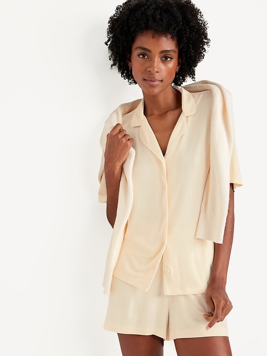 Image number 3 showing, Knit Jersey Pajama Short Set