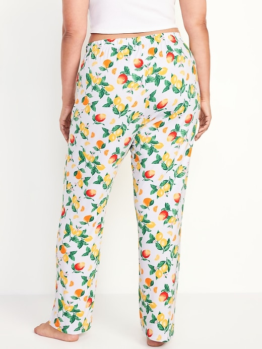 Image number 8 showing, Mid-Rise Knit Jersey Pajama Pant