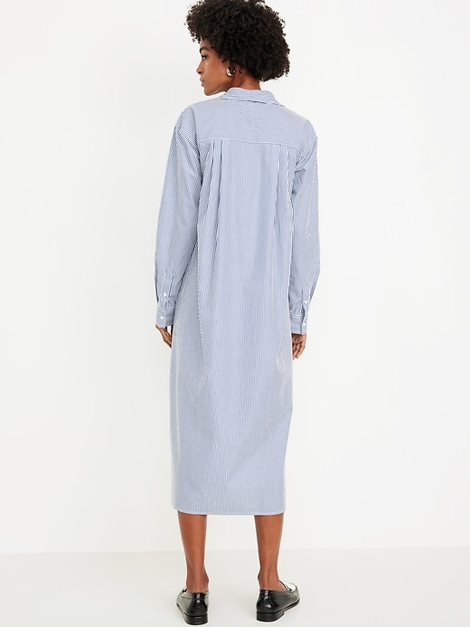 Image number 8 showing, Loose Midi Shirt Dress