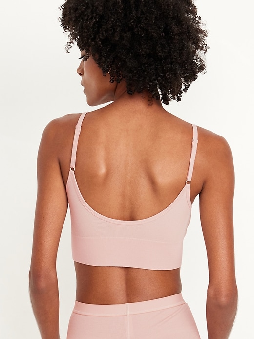 View large product image 2 of 8. Seamless Longline Bralette