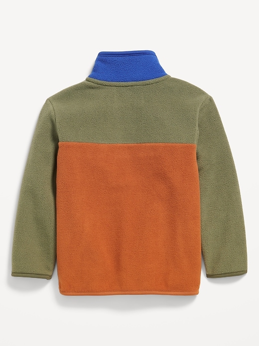 View large product image 2 of 2. Quarter-Zip Utility Sweatshirt for Toddler Boys