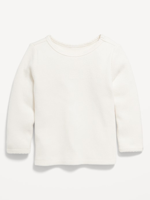 View large product image 1 of 2. Cozy Long-Sleeve Thermal-Knit T-Shirt for Toddler Girls