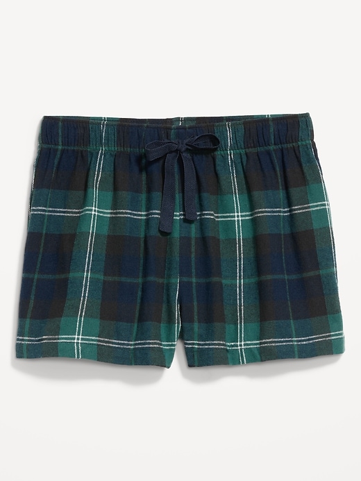 Image number 4 showing, Mid-Rise Flannel Pajama Short