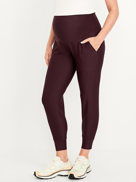 Image number 1 showing, Maternity Full-Panel PowerSoft Jogger